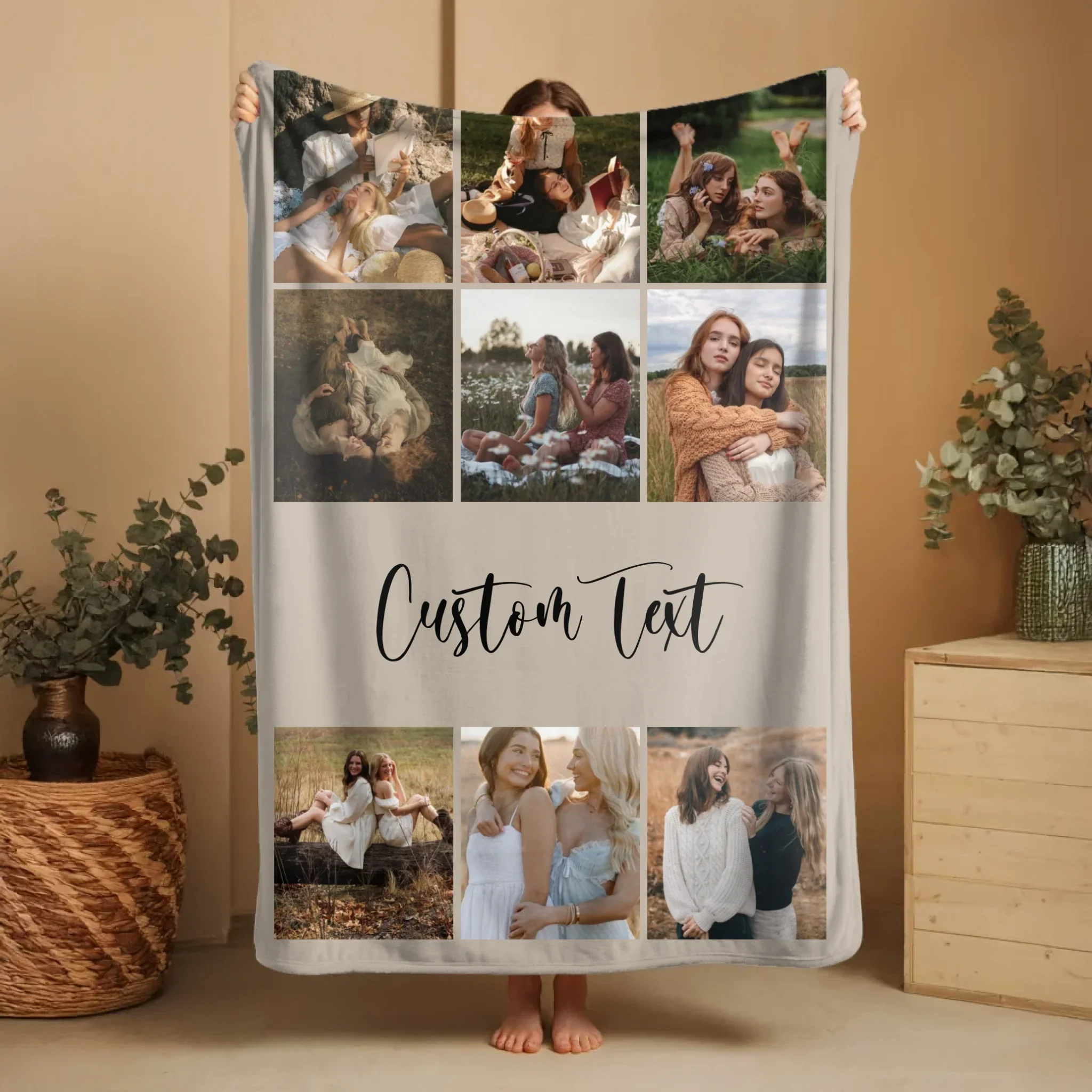 Personalized Blanket – Couple Photo Collage - Image 2