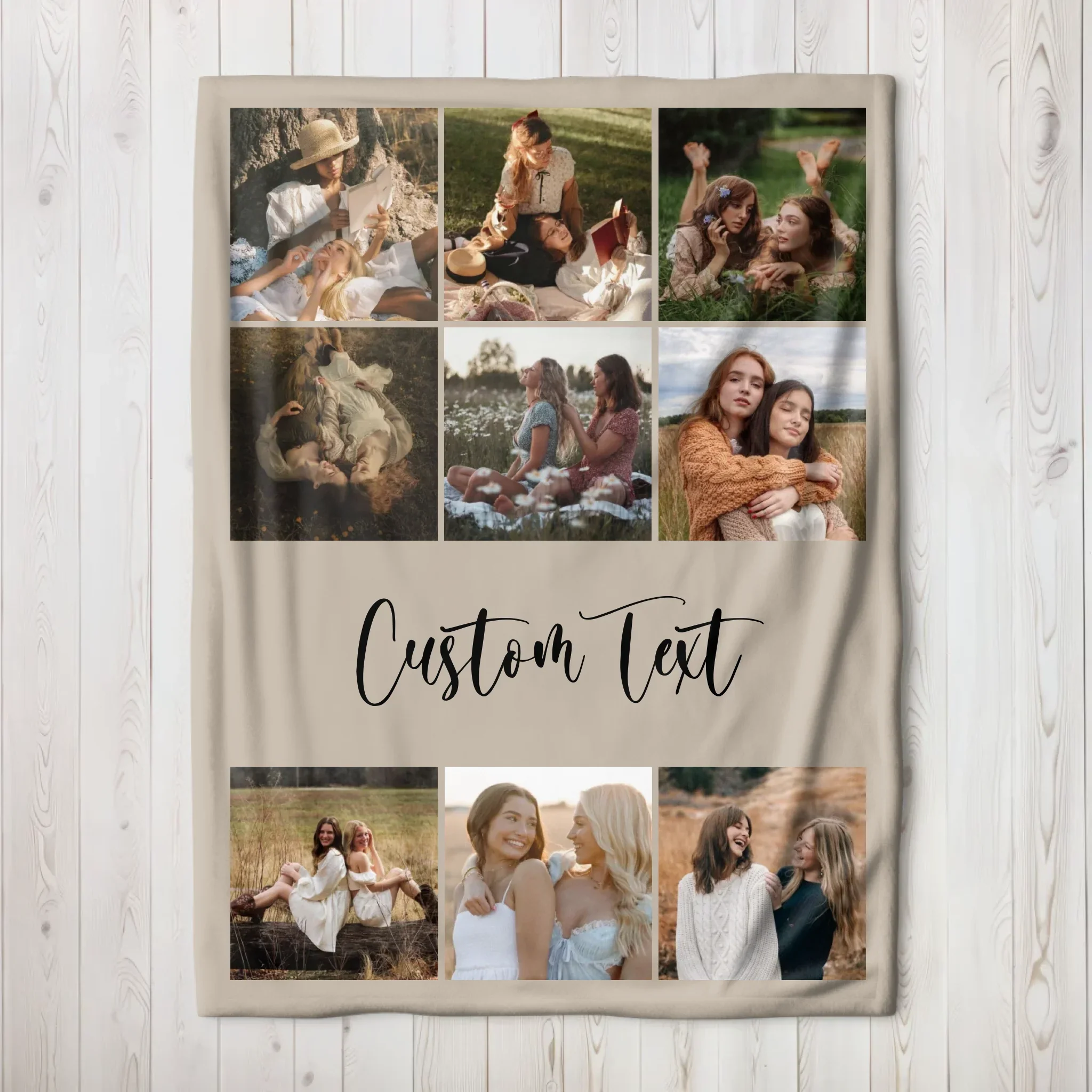 Personalized Blanket – Couple Photo Collage - Image 3