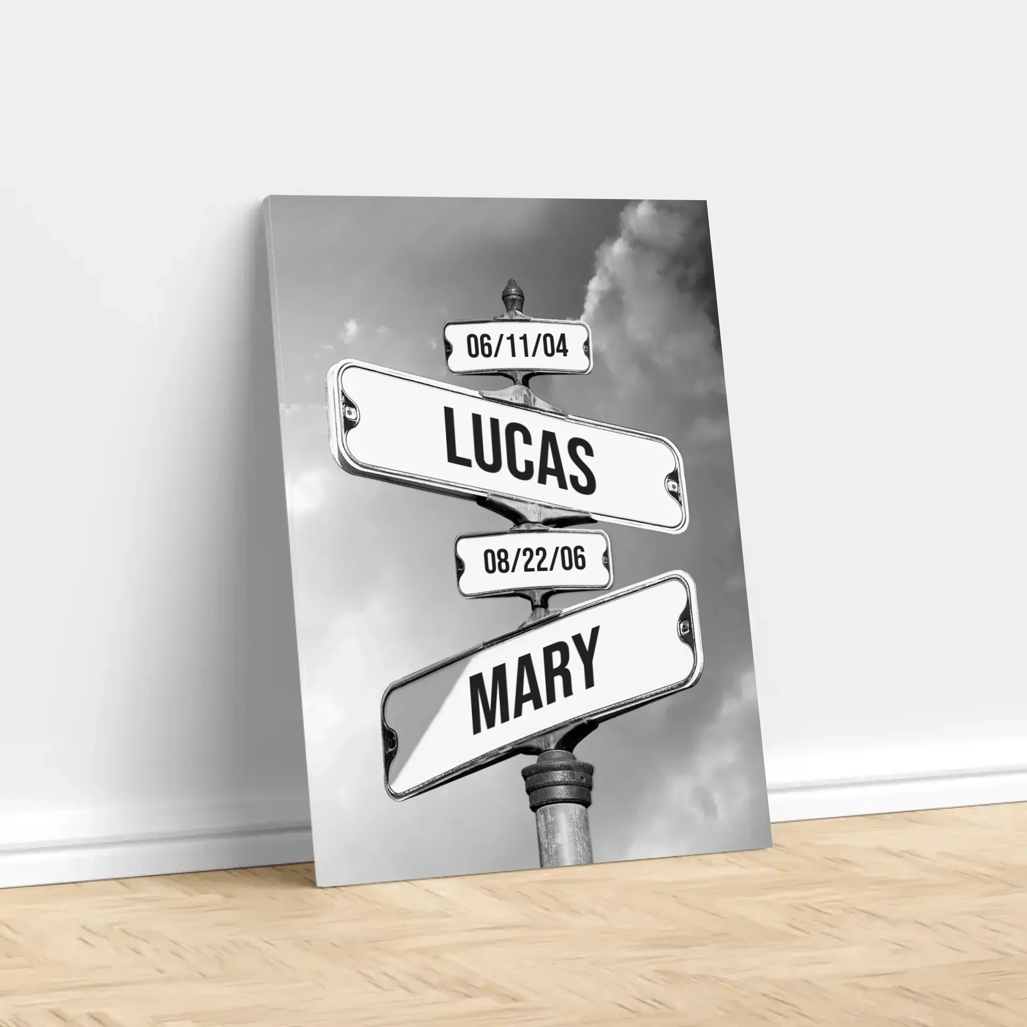 Personalized Canvas "Date of birth of children" - Image 3