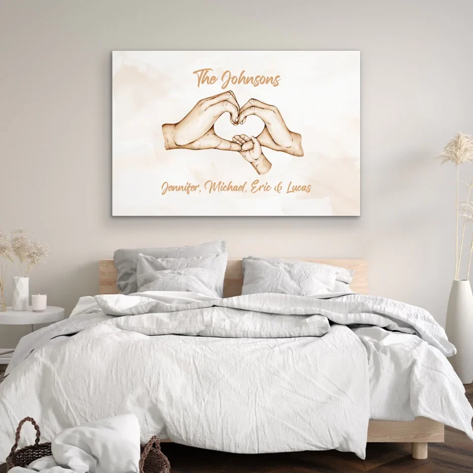 Personalized Canvas "Family Happiness" - Image 3