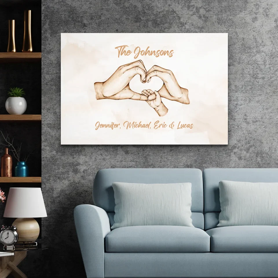 Personalized Canvas "Family Happiness" - Image 4