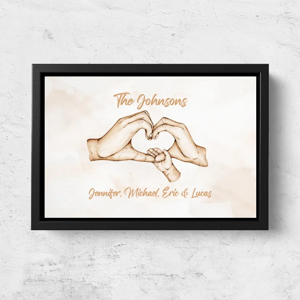 Personalized Canvas "Family Happiness" - Image 5