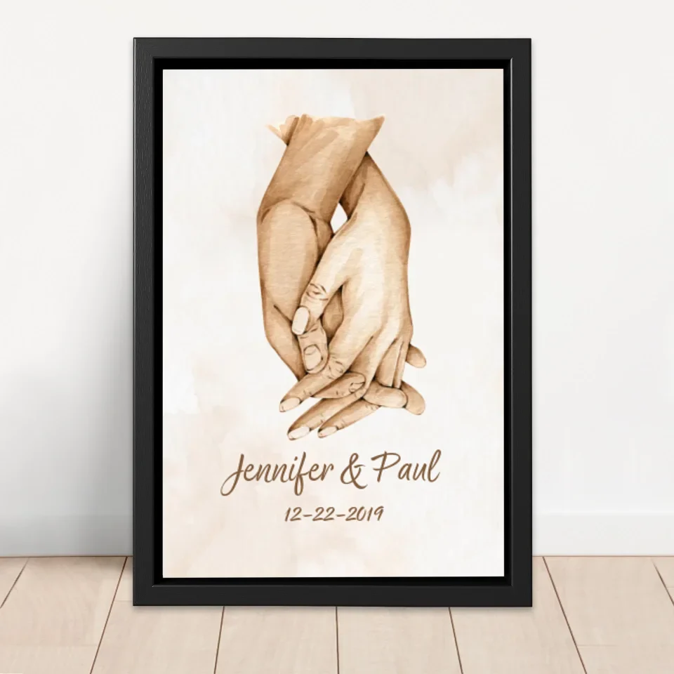 Personalized Canvas "Hand in hand" - Image 4