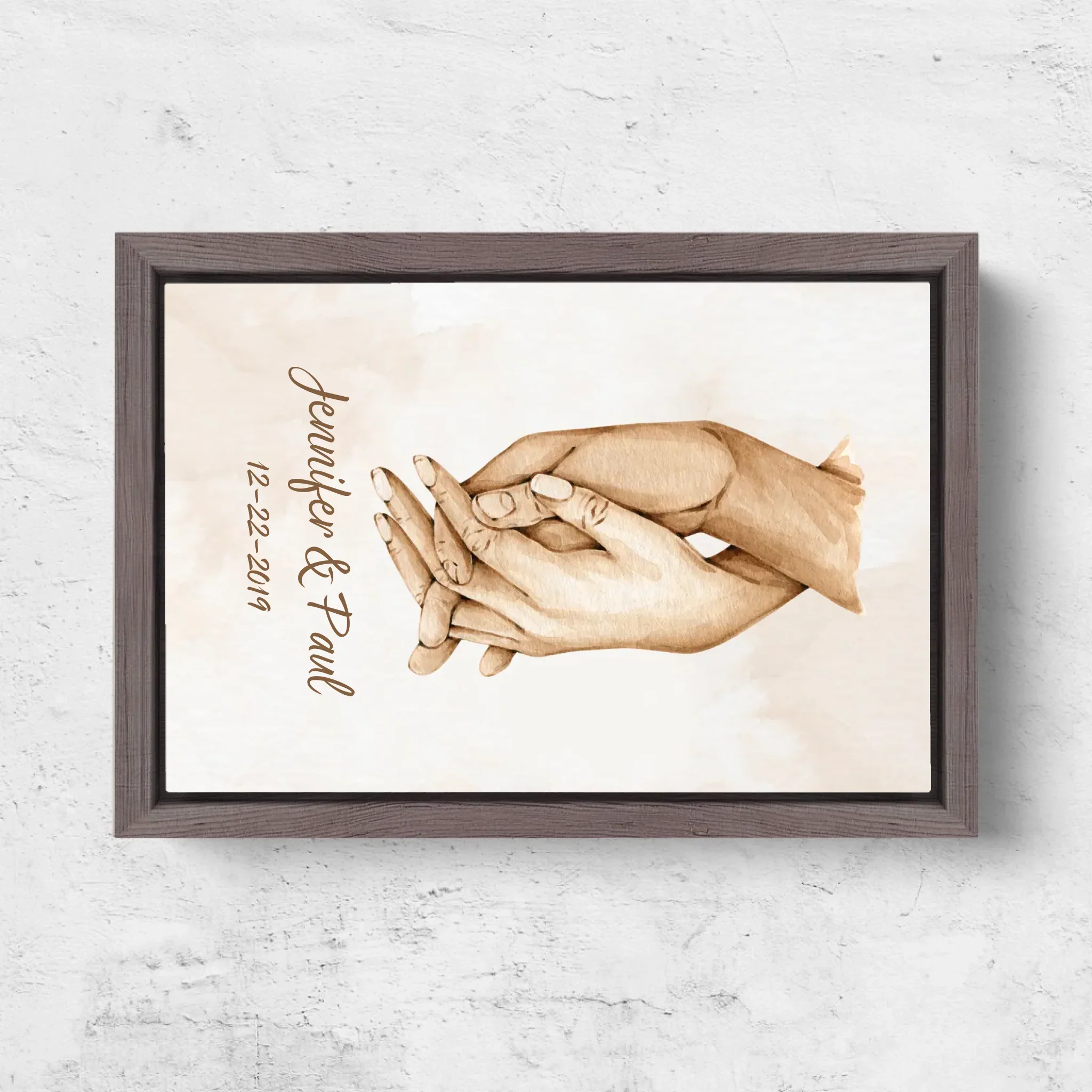 Personalized Canvas "Hand in hand" - Image 5