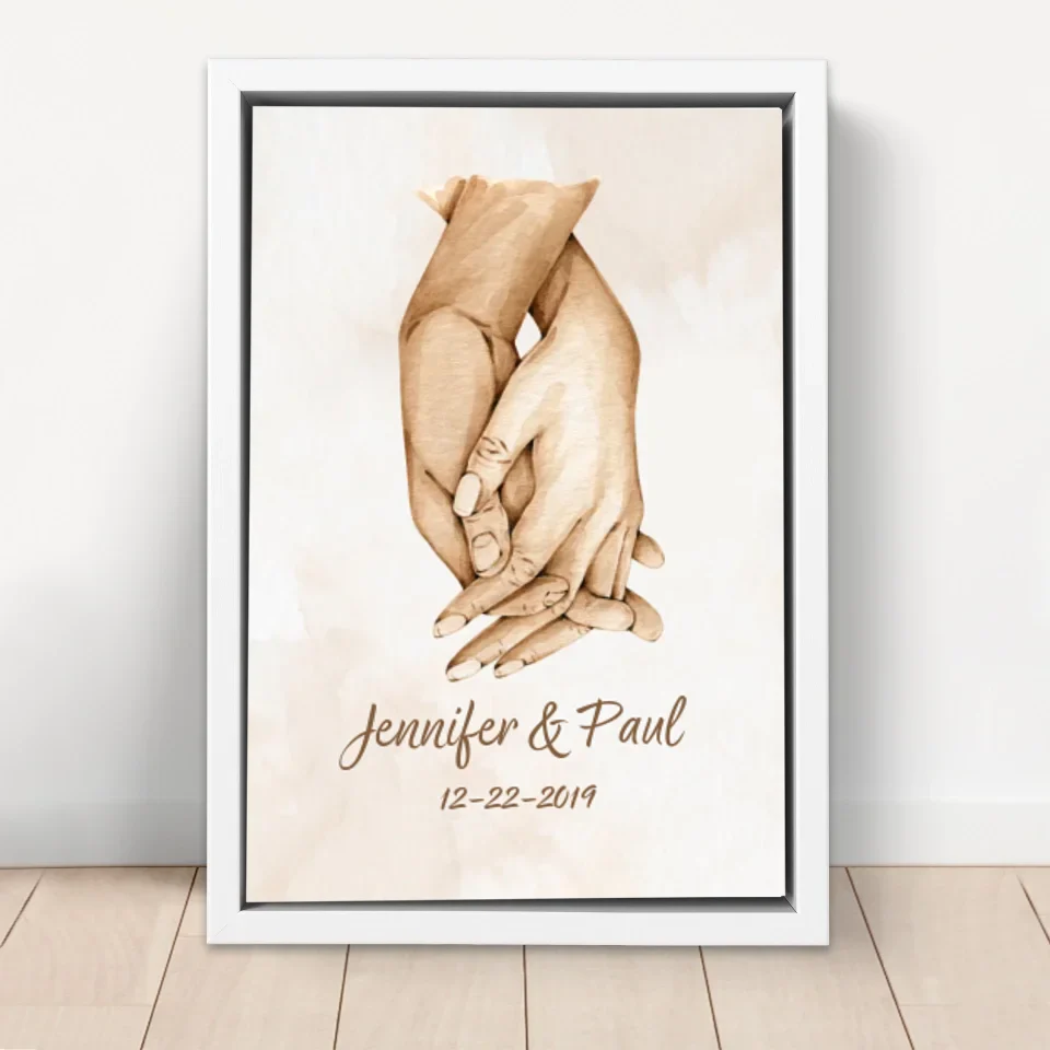 Personalized Canvas "Hand in hand" - Image 6