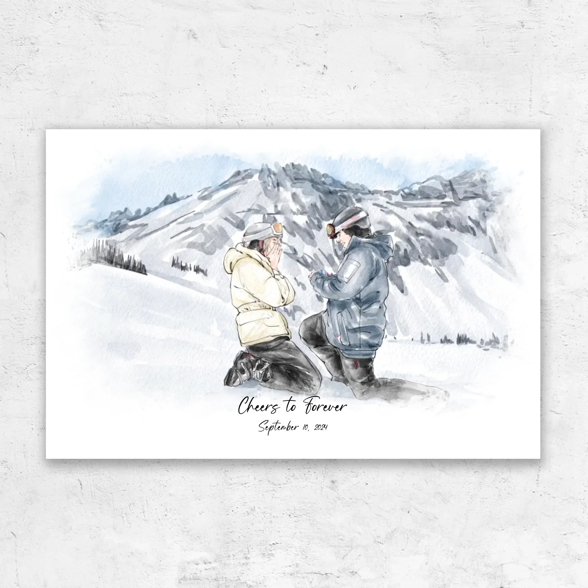 Personalized Canvas – Watercolor Portrait From Photo