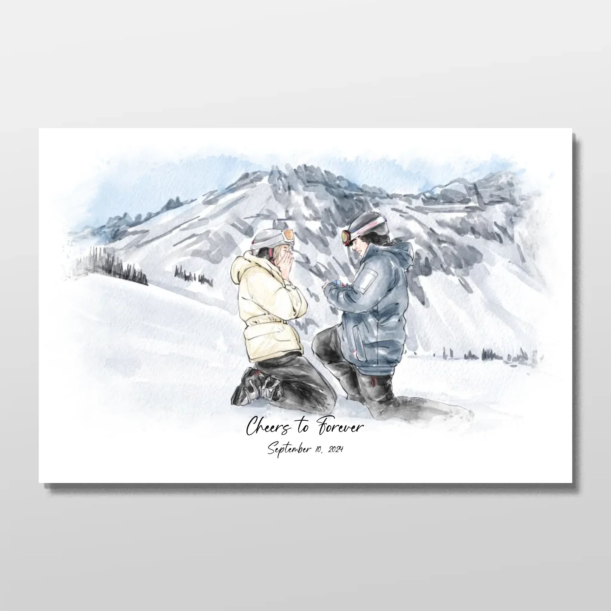 Personalized Poster – Watercolor Portrait From Photo