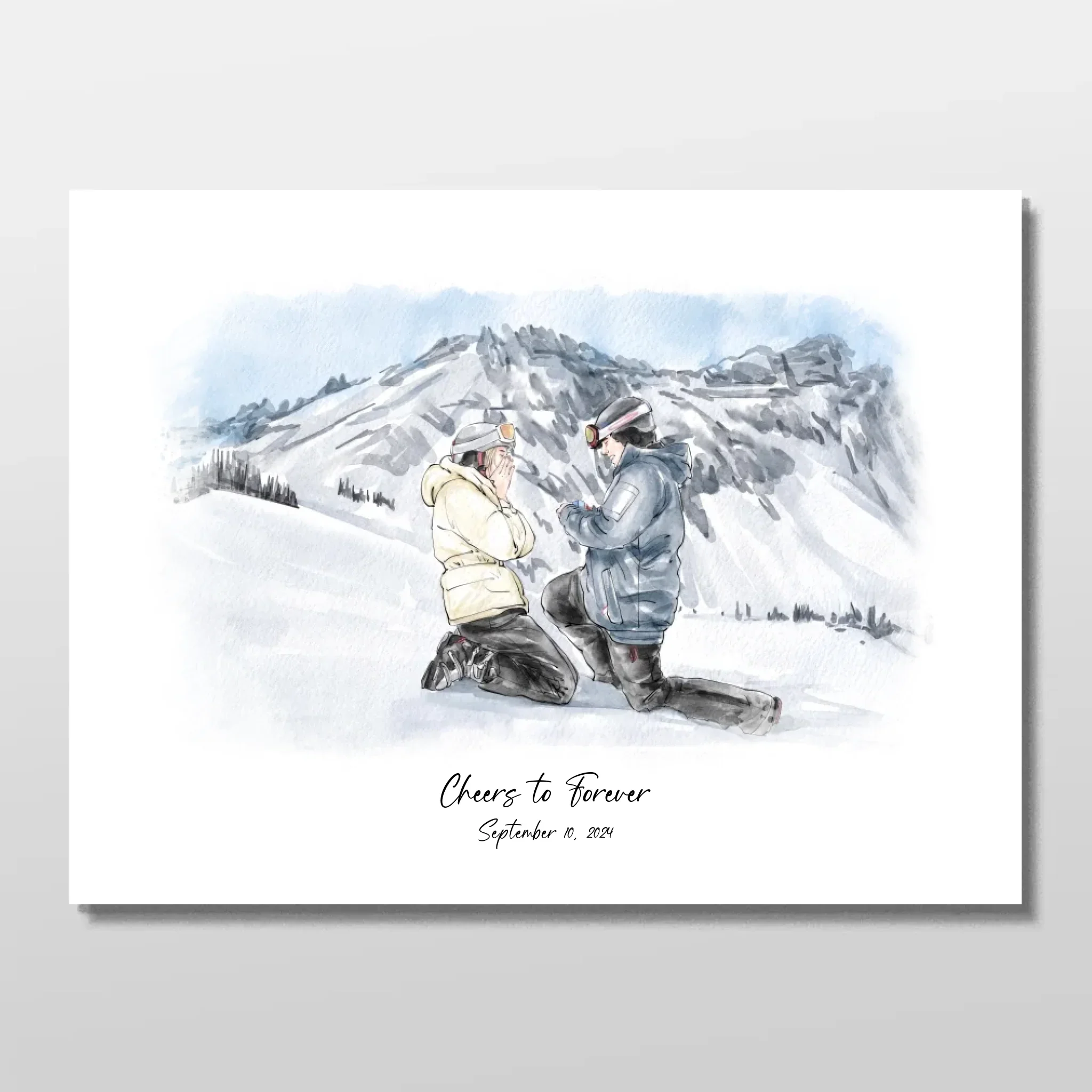 Personalized Poster – Watercolor Portrait From Photo - Image 3