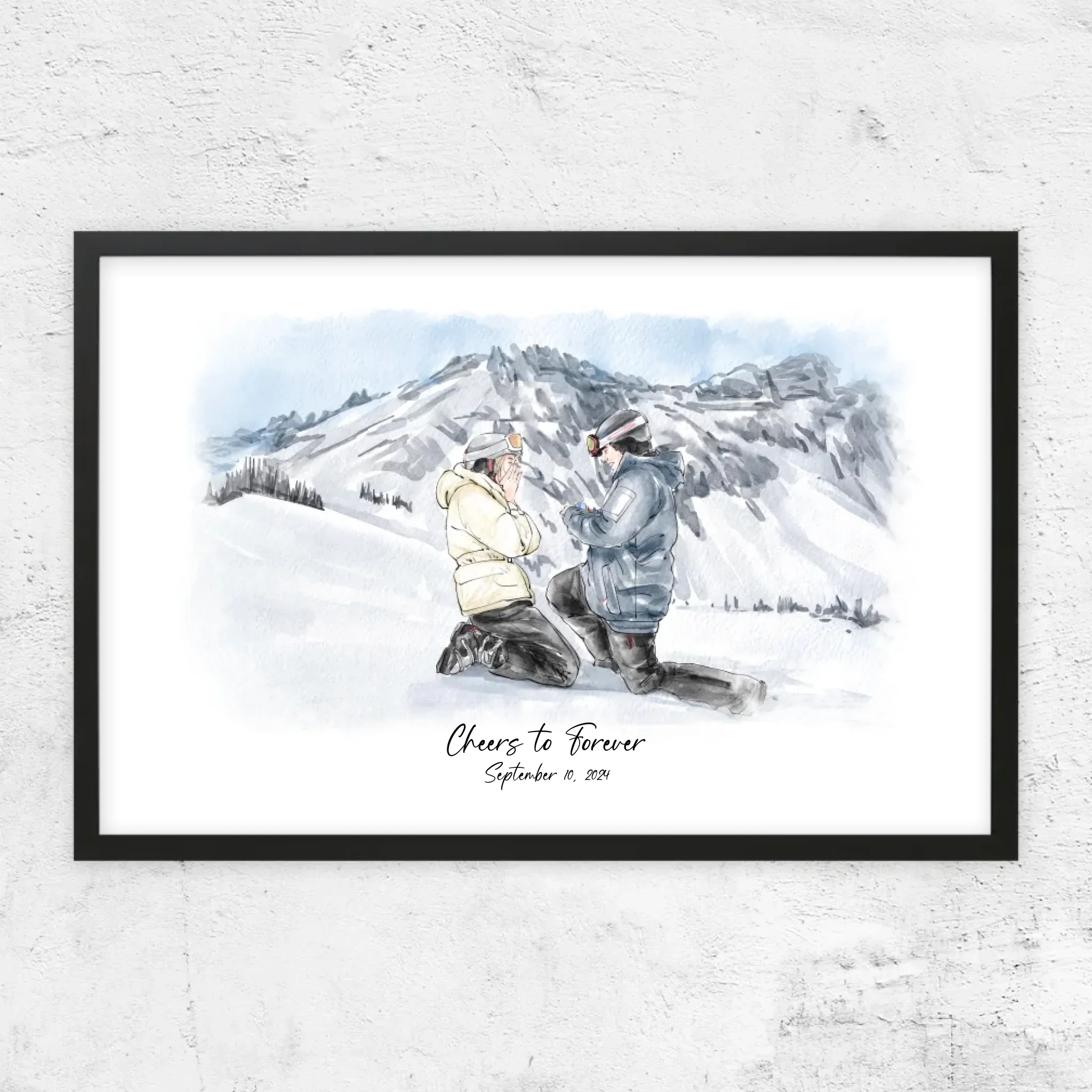 Personalized Poster – Watercolor Portrait From Photo - Image 7