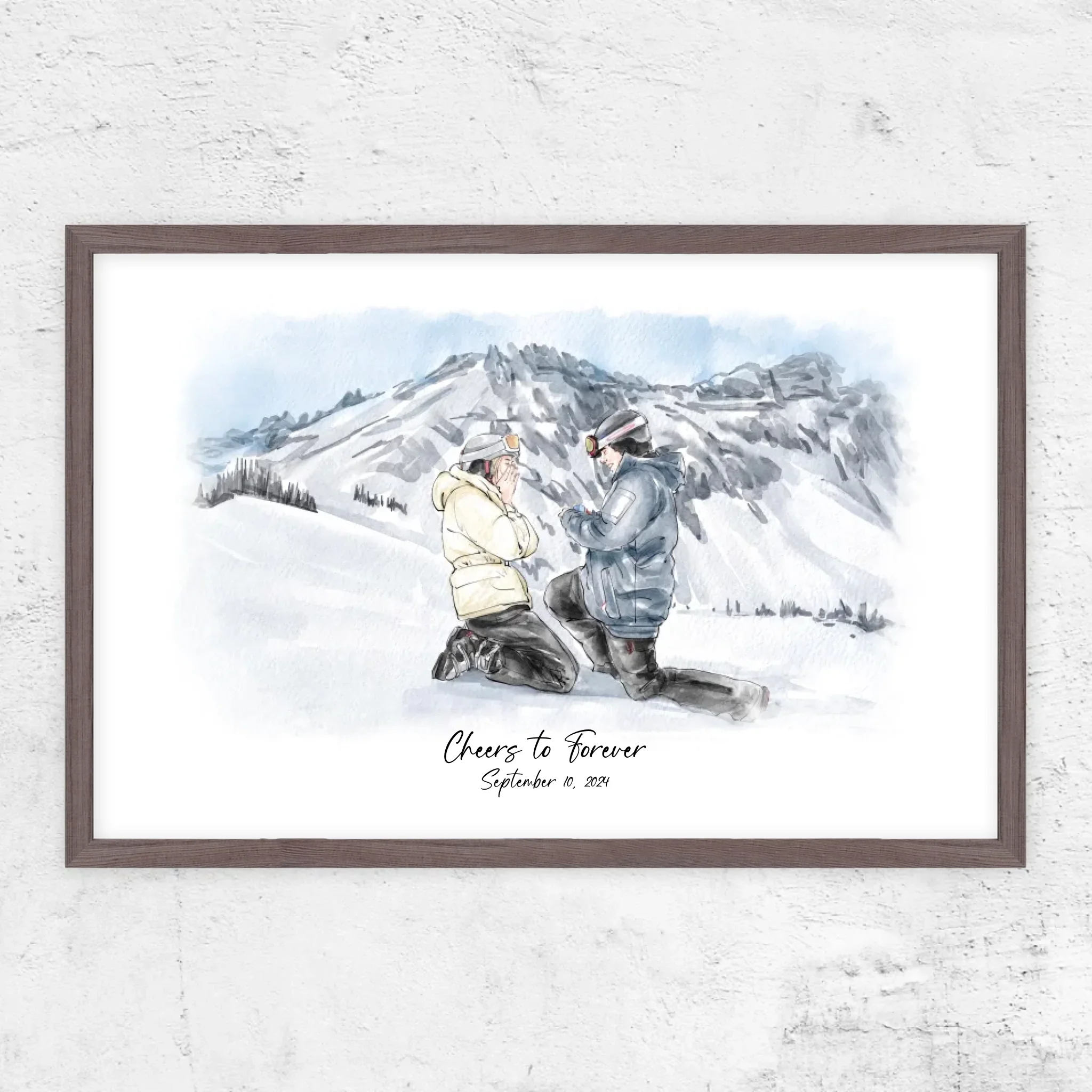 Personalized Poster – Watercolor Portrait From Photo - Image 8