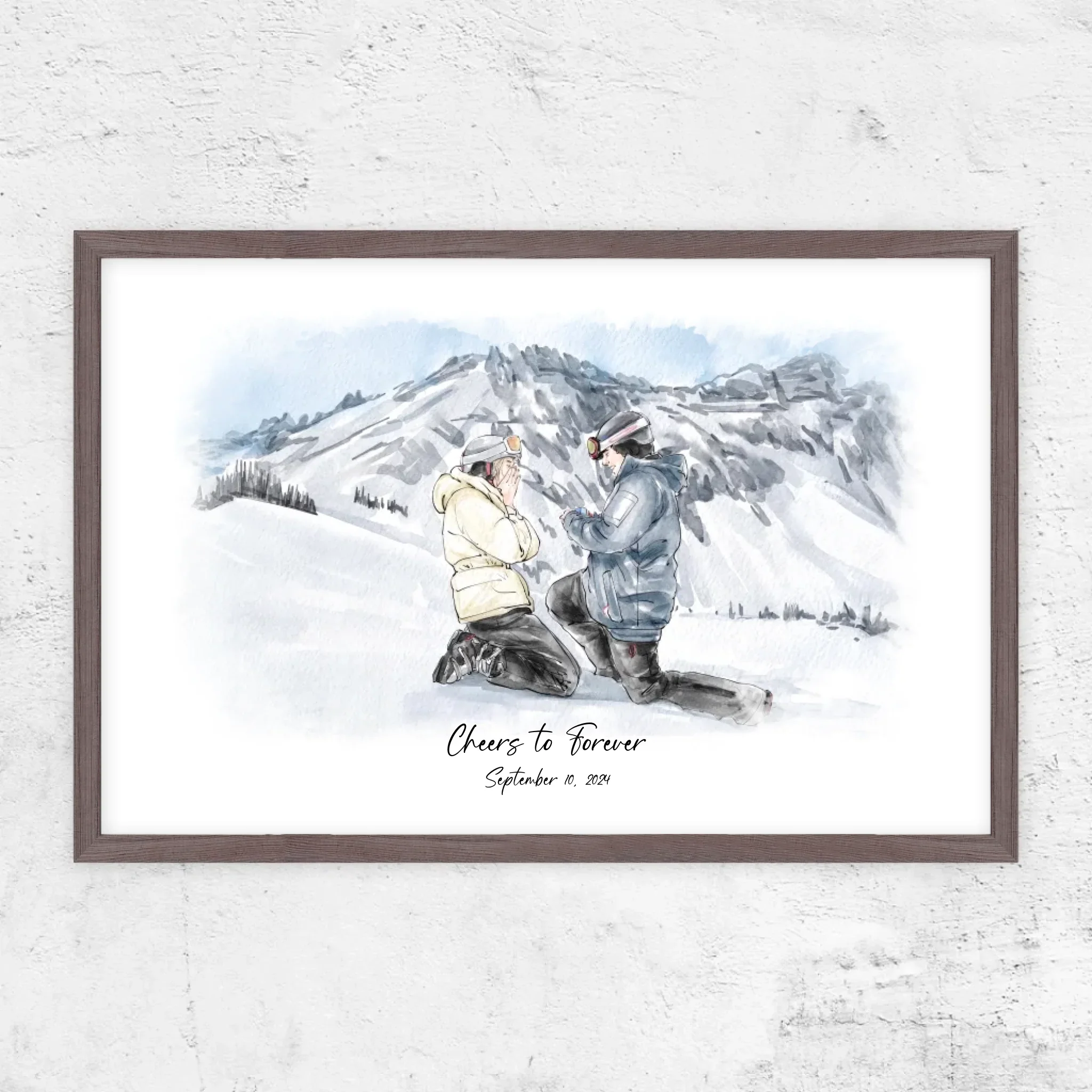 Personalized Poster – Watercolor Portrait From Photo - Image 9