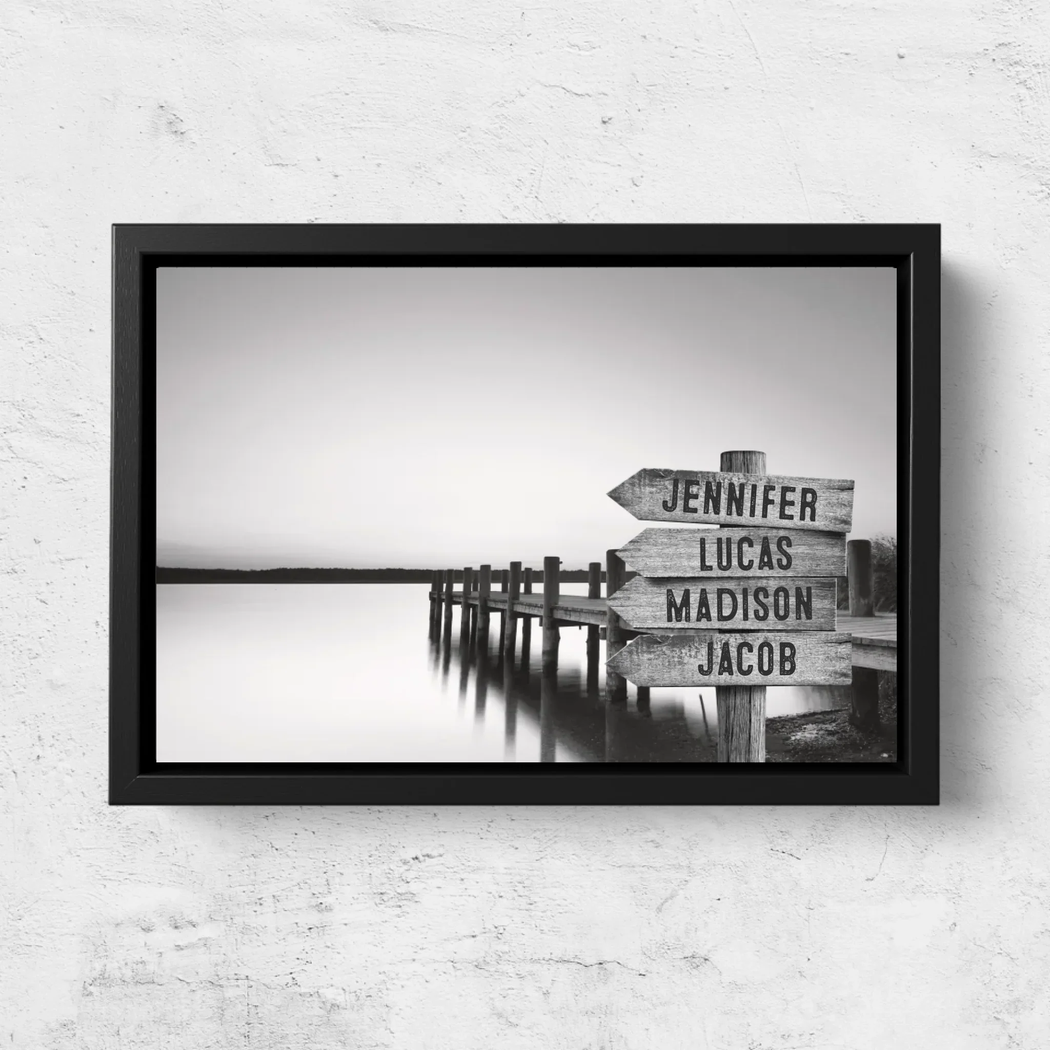 Personalized Canvas "Shared Signpost at the Lake“ - Image 5
