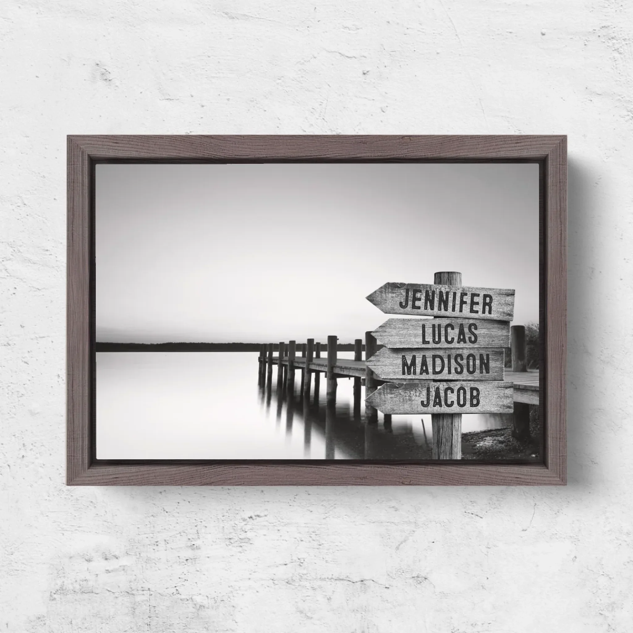 Personalized Canvas "Shared Signpost at the Lake“ - Image 6