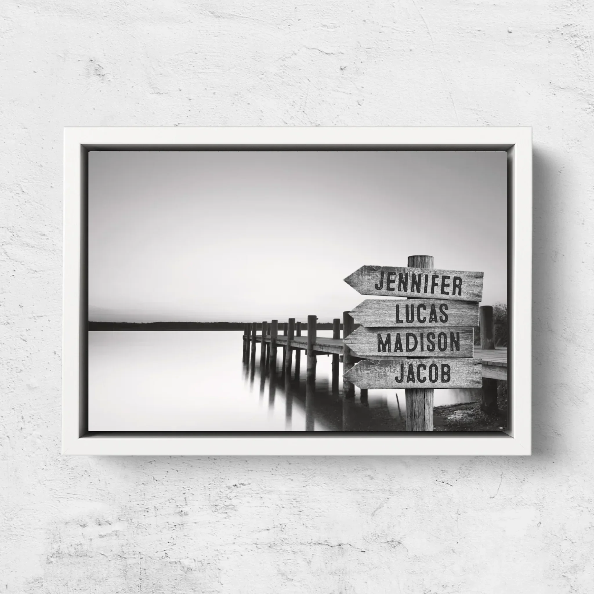 Personalized Canvas "Shared Signpost at the Lake“ - Image 7