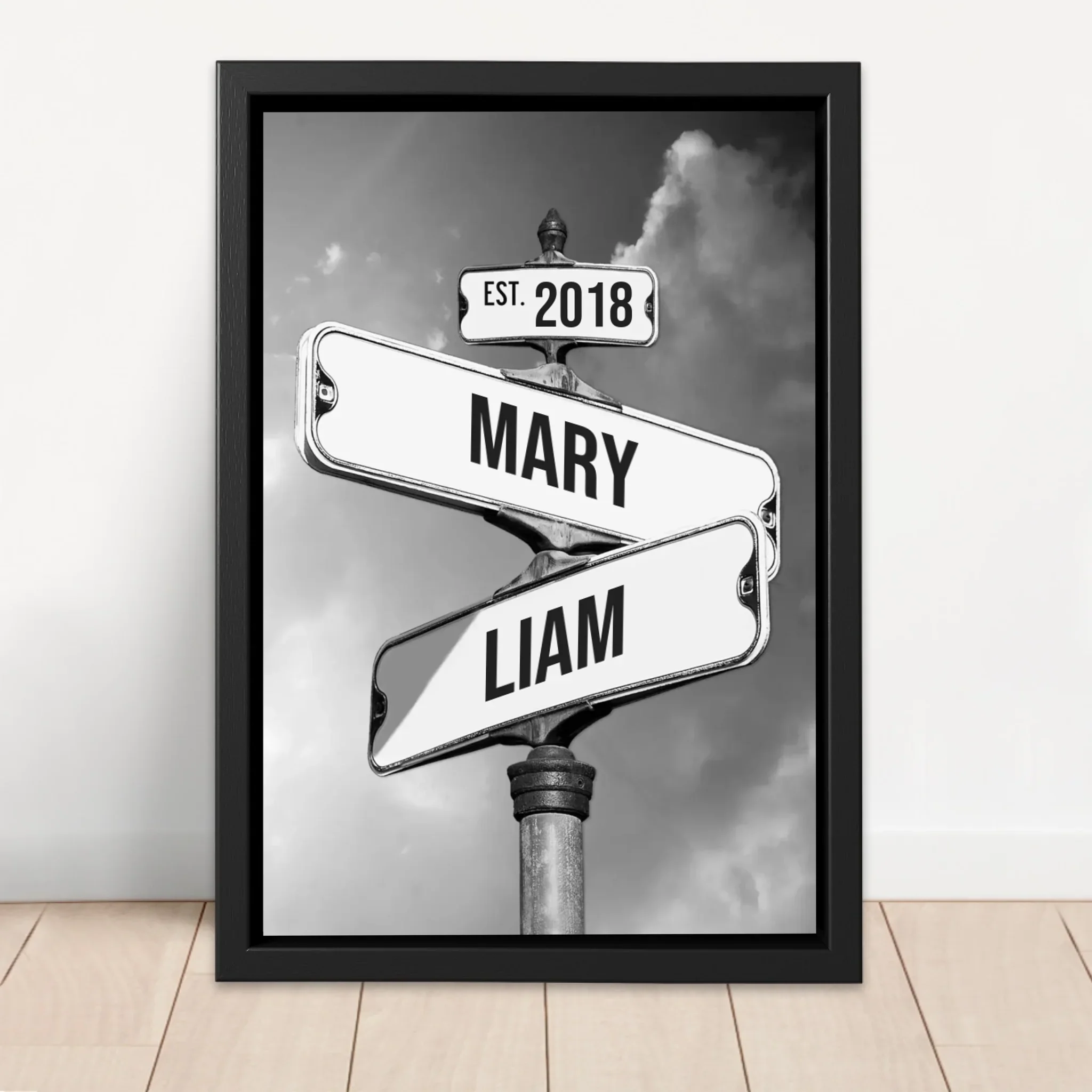 Personalized Canvas "Vintage Street Sign for couples" - Image 4