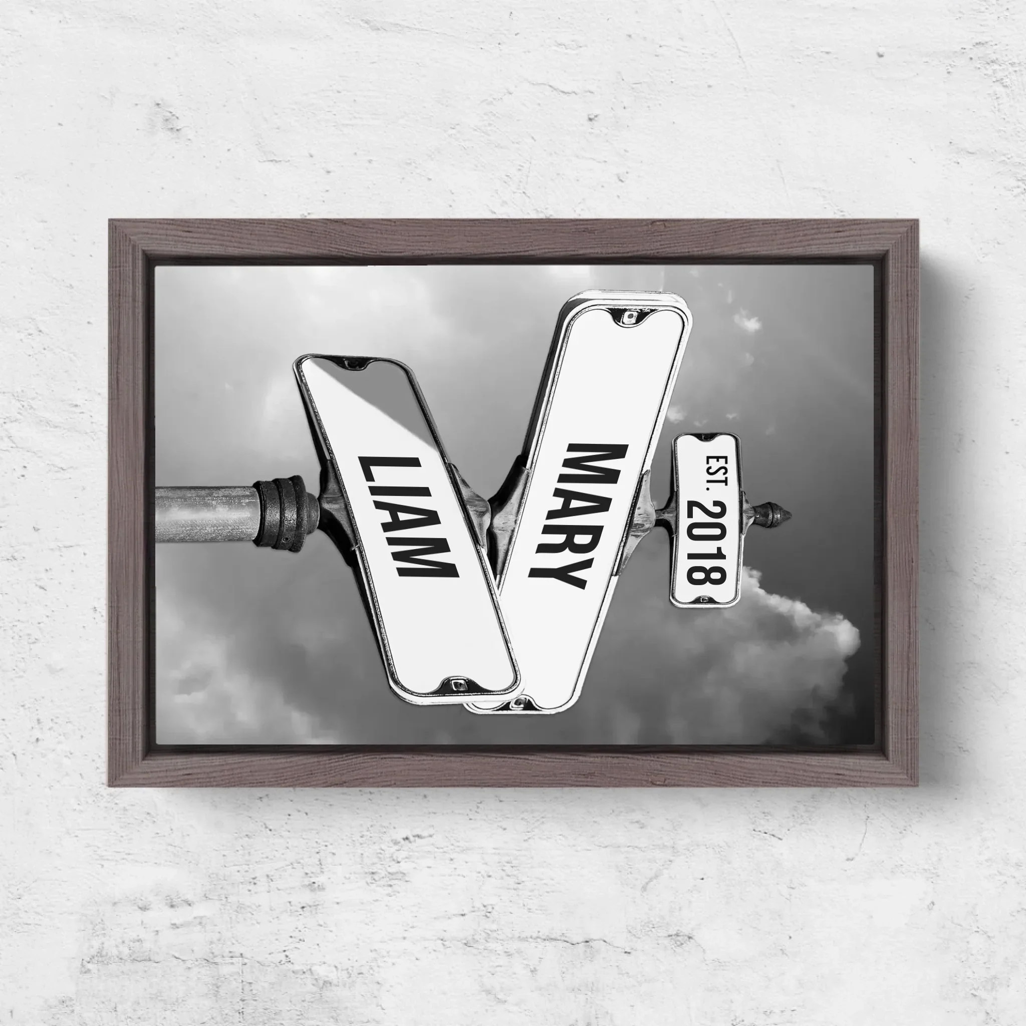 Personalized Canvas "Vintage Street Sign for couples" - Image 5