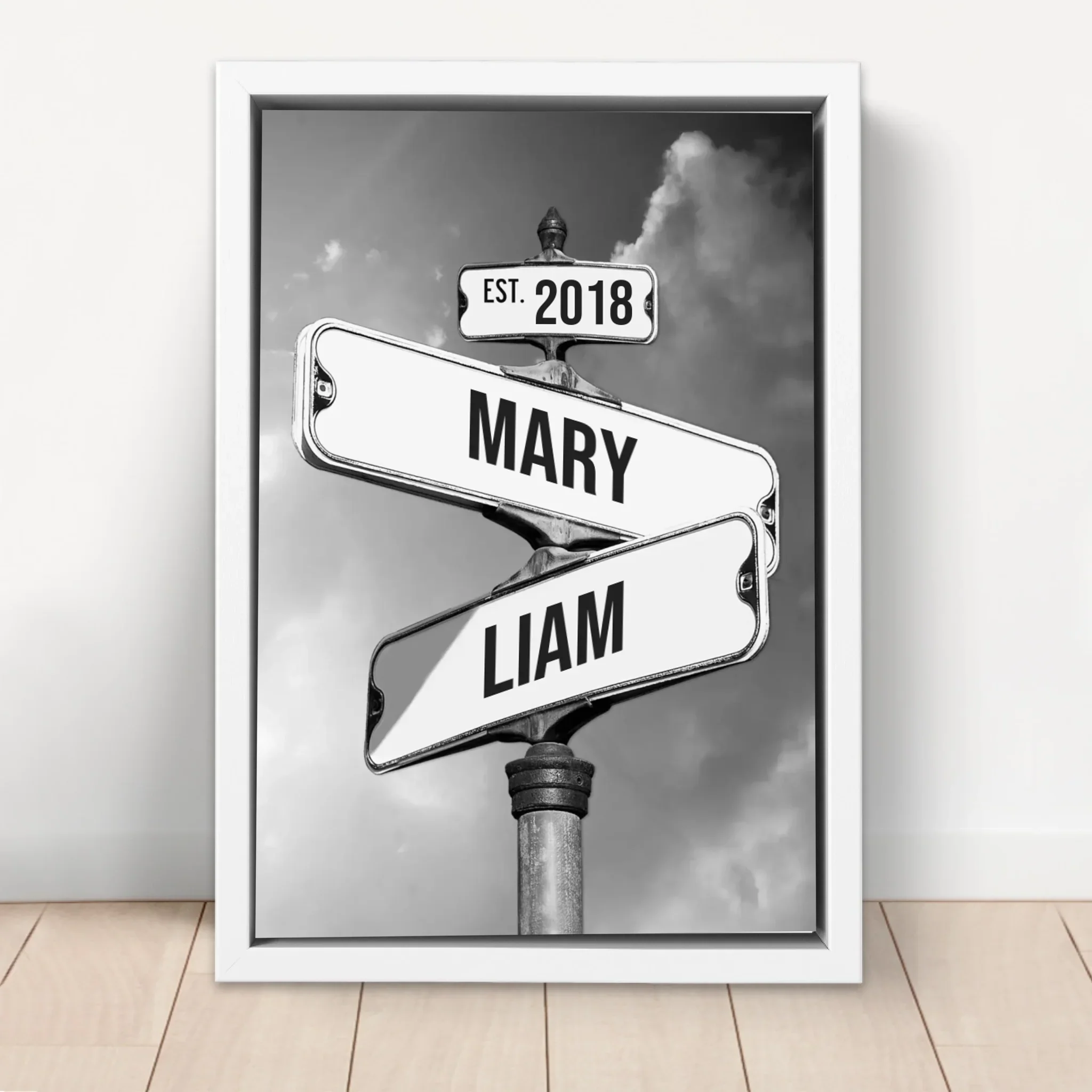 Personalized Canvas "Vintage Street Sign for couples" - Image 6