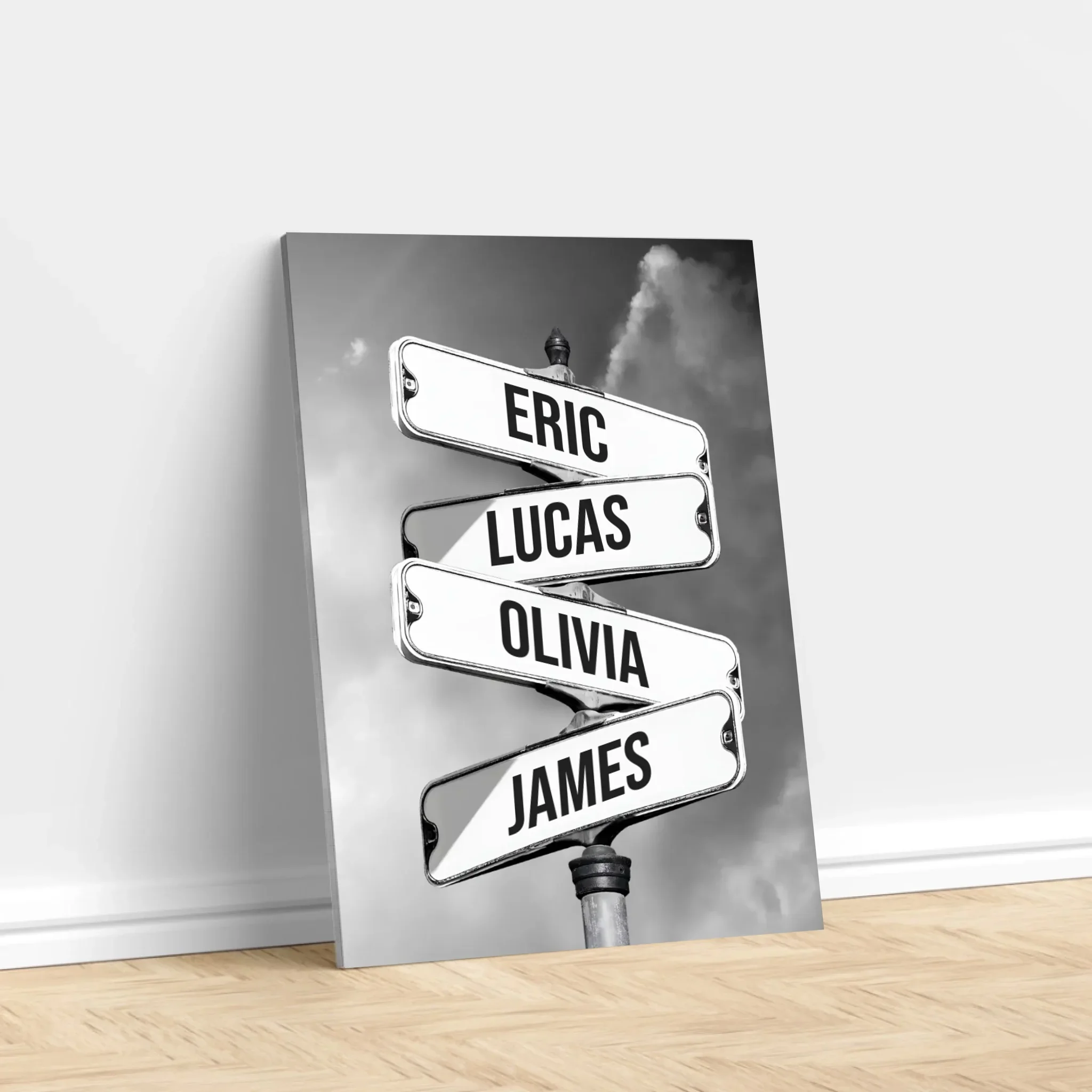 Personalized Canvas "Vintage street sign for families" - Image 3