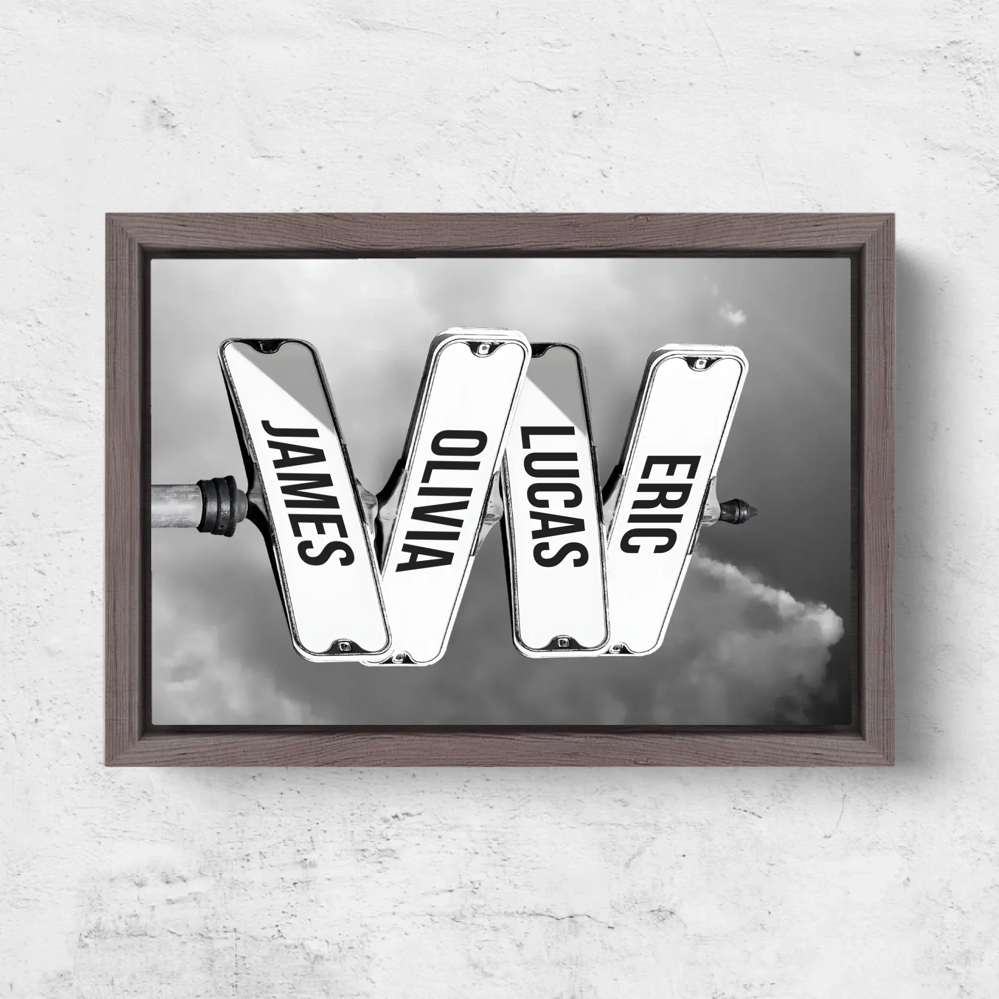 Personalized Canvas "Vintage street sign for families" - Image 6